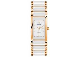 Quarzuhr DUGENA "4460590" Armbanduhren rosegold (weiß, roségoldfarben) Damen Quarzuhren von Dugena