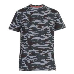 D555 Übergrößen T-Shirt Grau Camouflage 3XL von Duke D555