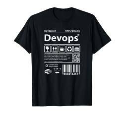 Devops Barcode programming computers source code geek linux T-Shirt von Dumbassman