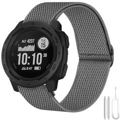 Armband Kompatibel mit Garmin Instinct, 22mm Dehnbares Nylon Ersatzarmband Ultraleichtes Armband für Garmin Instinct 2, Instinct Tactical, Instinct Tide, Instinct Esports, Instinct Solar von Dumgeo