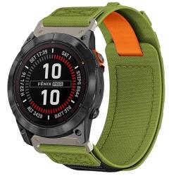 Armband für Garmin Fenix 6X, Quickfit 26mm Uhrenarmband Rugged Nylon Sport Band für Garmin Fenix 6X Pro/5X/5X Plus/7X/7X Pro/Fenix 3/3 HR/Instinct 2X/Epix Pro 51mm/Descent MK1/2/3, Quatix 7X/Enduro 2 von Dumgeo