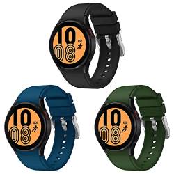 Dumgeo Armband für Samsung Galaxy Watch 4/5/6 40mm 44mm/Galaxy Watch 5 Pro 45mm/Galaxy Watch 4 Classic 42mm 46mm/Galaxy Watch 6 Classic 43mm 47mm für Damen und Herren, Weich Silikon Sport Armbänder von Dumgeo