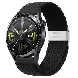 Dumgeo für Huawei Watch GT3 Armband 46mm, 22mm Elastisches Nylon Armband für Huawei Watch GT/GT Active/GT 4 46mm/GT 2 46mm/GT3 Pro 46mm/Huawei Watch GT2 Pro/Huawei Watch GT 2e/Huawei Watch GT Runner von Dumgeo