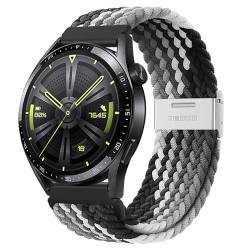 Dumgeo für Huawei Watch GT3 Armband 46mm, 22mm Elastisches Nylon Armband für Huawei Watch GT/GT Active/GT 4 46mm/GT 2 46mm/GT3 Pro 46mm/Huawei Watch GT2 Pro/Huawei Watch GT 2e/Huawei Watch GT Runner von Dumgeo
