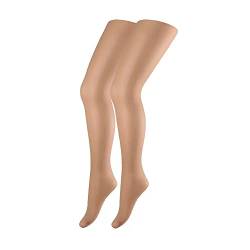 Damen Strumpfhose Pure Mat 15 Den (Beige, L) von Duna