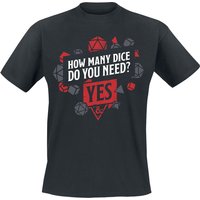 Dungeons and Dragons - Gaming T-Shirt - Dice - S bis XXL - für Männer - Größe L - schwarz  - EMP exklusives Merchandise! von Dungeons and Dragons