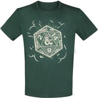 Dungeons and Dragons - Gaming T-Shirt - Dice - XXL - für Männer - Größe XXL - grün von Dungeons and Dragons
