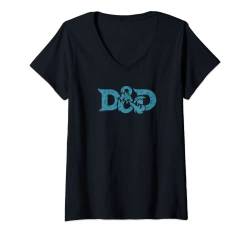 Dungeons & Dragons DnD Official Icons Logo T-Shirt mit V-Ausschnitt von Dungeons & Dragons