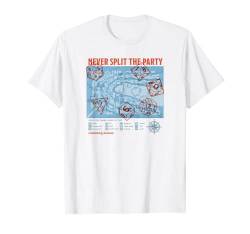 Dungeons & Dragons Never Split The Party Dice Poster T-Shirt von Dungeons & Dragons