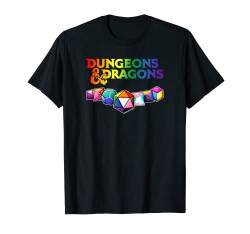 Dungeons & Dragons Pride Flag Dice Lineup T-Shirt von Dungeons & Dragons