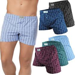 Dunkelstein Boxershorts Herren/Unterhosen Männer - Herren Unterhosen Boxershorts Unterhosen Herren Unterwäsche Herren (6/12 Pack) (4800 6er Pack Mehrfarbig) von Dunkelstein