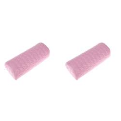Dunlea 2 x Maniküre-Werkzeug Handauflage Kissen Halter Professionelle weiche Schwamm Armlehne Auflage Kissen (Pink) von Dunlea
