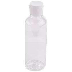 Dunlea 4 x 100 ml Kunststoff-Flaschen, durchsichtig, zum Aufklappen, für Reisen, Shampoo, Lotion, Kosmetik von Dunlea