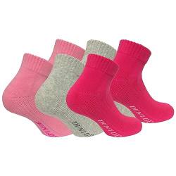 Dunlop Sports 6 Paar Kurzschaftsocken - Ringbandage für Perfekten Sitz - Frotteesohle - Baumwolle - Damen (Mehrfarbig, 38-41) von Dunlop Sports