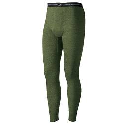 Duofold Herren Midweight Doppelschicht Thermohose, Olive Heather, Mittel von Duofold