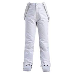 Duohropke Damen Skihose Hosenträgerhose Snowboardhose Winter Wasserdicht Winddicht Warm Abnehmbare Hosenträger Skilanglaufhose Thermohose Wanderhose Ski Pant von Duohropke