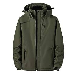 Duohropke Herren Regenjacke Herren Wasserdicht Atmungsaktiv Große Größen Windbreaker Regenmantel mit Kapuze Herren Sport Jacken Leicht Sonnenschutz Regenanzug Mantel für Sommer Herbst von Duohropke