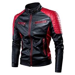 Duohropke Motorradjacke Flieger Bomberjacke Herren Motorradjacke Wasserdicht Winddicht mit Protektoren Protektorenjacke Scooter Biker Touring von Duohropke