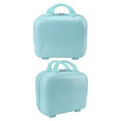 Duokon 14 Zoll Kleines Reisehandgepäck, Großes Fassungsvermögen und rutschfeste Standfüße, Mini-Handgepäck mit Hartschale (Blue) von Duokon