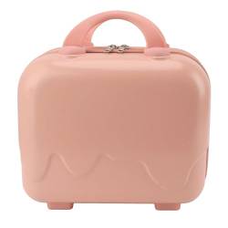 Duokon 14 Zoll Kleines Reisehandgepäck, Großes Fassungsvermögen und rutschfeste Standfüße, Mini-Handgepäck mit Hartschale (Mädchen rosa) von Duokon