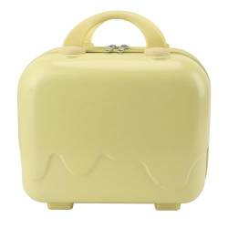 Duokon 14 Zoll Kleines Reisehandgepäck, Großes Fassungsvermögen und rutschfeste Standfüße, Mini-Handgepäck mit Hartschale (Yellow) von Duokon