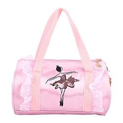 Duokon Ballett Princess Dance Bag Umhängetaschen Umhängetaschen Kind Ballerina Kinder Ballett Pailletten Tanz Handtasche(Rosa kurzes Garn) von Duokon