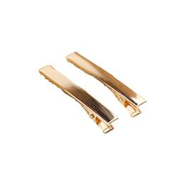 10 Stück 5.5 cm lange Metall Haarspangen,Handgefertigte Haaraccessoires Haarnadel-Entenschnabel-Clip,Rutschfeste Haarspangen, DIY-Haarspangen,Geeignet für Mädchen Damen Frauen,Gold A von Duories