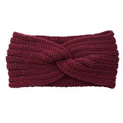 Gestricktes Haarband Damen Stirnband, Winter Gestrickt Stirnbänder Haarbänder Kopfband Haarschmuck für Frauen, Häkelarbeit Headband Ohrenwärmer Headwrap Haarreifen für Yoga Workout Fitness Headbands von Duories