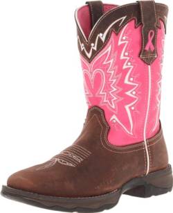 Durango Lady Rebel 10 Zoll Pull-on RD3557 Westernstiefel, Dunkelbraun/Pink, 38.5 EU von Durango