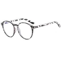 Durdiiy Blaulichtfilter Brille Damen, Blaulicht-Blocker-Brille, Lesebrille Leichte Blendschutzbrille, Superleichte Mode, Modisch für Frauen, Männer (D) von Durdiiy