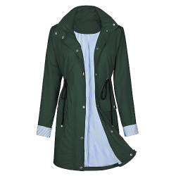 Durio Damen Regenjacke Windbreaker Wasserdicht Atmungsaktiv Wanderjacke Outdoor Jacken Leichte Windjacke Geeignet für Reisen, Klettern, Wandern und Radfahren von Durio