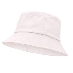 Durio Fischerhut Damen Sonnenhut Herren Unisex Sommerhut Bucket Hat Anglerhut Fishermütze Faltbarer Hut Beige Einheitsgröße von Durio