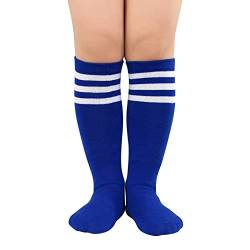 Durio Fußballsocken Kinder Baby Kniestrümpfe Kinder Knielange Socken Mädchen Kinder Tennissocken Sportsocken für Kleinkinder Kinder Mädchen und Jungen von Durio