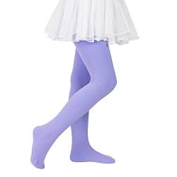 Durio Kinder Mädchen Strumpfhose Ballett Tanz Student Training Tanzstrumpfhose mit Fuß Kinderstrumpfhose lila Farbe 1-3 Jahre von Durio