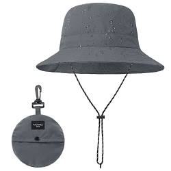 Durio Regenhut Herren Wasserdicht | Bucket Hat | Sommerhut Herren Anglerhut | Neutraler Sonnenhut | Outdoor Hut Verstellbarer Fischerhut für Damen und Herren von Durio