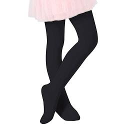 Durio Strumpfhose Mädchen Elastisch Babystrumpfhose Ballettstrumpfhose Tanzstrumpfhose Anti-Rutsch Schwarz 1-3 Jahre (Tag Size S) von Durio