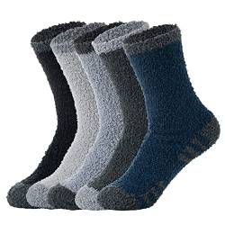 Durio Thermosocken Herren Wintersocken extra Warm Kuschelsocken Stoppersocken Herren Warme Haussocken für Männer 5 Paare A von Durio