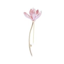 1Pc Lotus broschen Brosche Material: Kupfer Lotus Corsage Brosche Größe: 2 * 5,6 cm Blumen broschen Dekoration von Dusarls