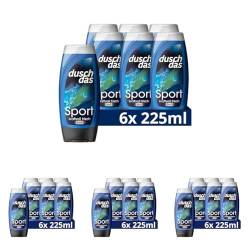 Duschdas 3-in-1 Duschgel & Shampoo Sport Duschbad mit Fresh-Energy-Duftformel sorgt für einen erfrischenden Start in den Tag 6 x 225 ml, Lavendel (Packung mit 4) von Duschdas