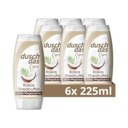 Duschdas Care Duschgel Kokos & Sheabutter Milde Pflegedusche ph-hautneutral 6x 225 ml von Duschdas