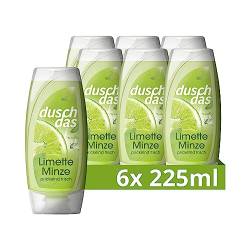 Duschdas Duschgel Limette Minze Duschbad mit Fresh-Energy-Duftformel sorgt für einen erfrischenden Start in den Tag 6 x 225 ml von Duschdas