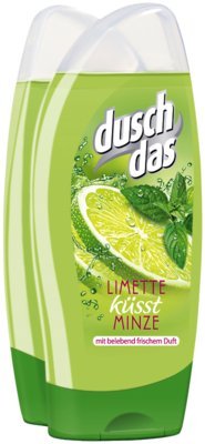 Duschdas Duschgel Limette&Minze, 2er Packung (2x250 ml) von Duschdas