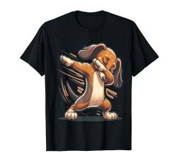 Dab Kurzhaar Dackel Tanzender Dabbing Hund T-Shirt von Dustwear Design - Dabbing und Dab