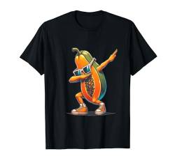 Dab Papaya Tanzende Dabbing Papaya Frucht mit Sonnenbrille T-Shirt von Dustwear Design - Dabbing und Dab