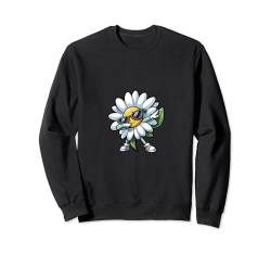 Lustige Dab Blume Tanzende Dabbing Gänseblume Sweatshirt von Dustweardesign - Tanzende Blumen - Kinder