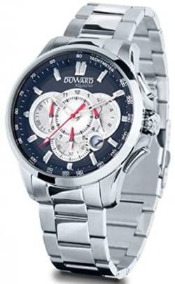 Duward aquastar Silverstone Herren Uhr analog Automatik mit Edelstahl Armband D95522.02 von Duward