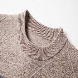 Dvbfufv Wollpullover Mit O-Ausschnitt, Gestreift, Strickpullover, Herrenbekleidung, Herbst-Winter, Klassischer Pullover Gray XXL von Dvbfufv