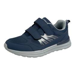 Bequeme Herren Damen Sportschuhe Turnschuhe Laufschuhe mit Klettverschluss 8518 - Perfekte Freizeit Schuhe für aktive Menschen Navy EUR 42 von Dvina