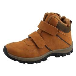 Dvina Comfort Herren Winterstiefel mit Klettverschluss und Warmfutter - Robuste Boots für kalte Tage 3840 Camel EU 41 von Dvina