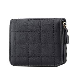 Dwevkeful Mini Geldbörse Damen Fashion ID Short Wallet Solid Color Open Purse Card Slots Führerschein Cover Clutch Bag Wallet Klein Brieftasche Schlanke Geldbörsen von Dwevkeful